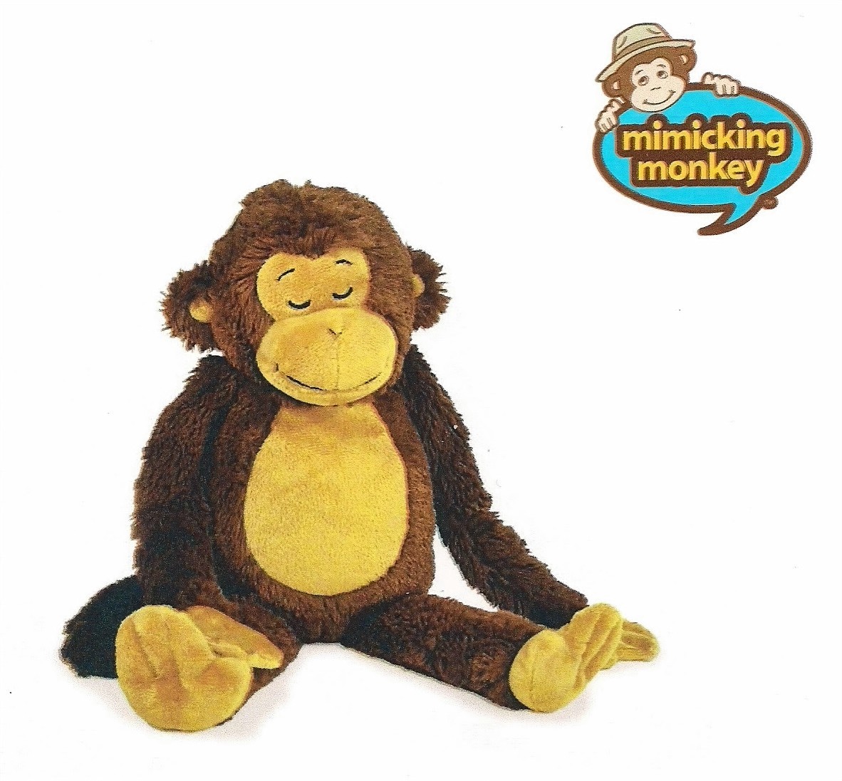 Забавная Обезьянка Mimicking Monkey Cloud B - мягкая плюшевая звуковая игрушка